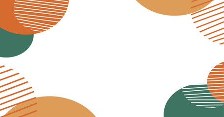 秋イメージのシンプルで抽象的なフレーム