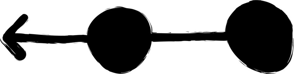 Arrows paint brush. Object for design use