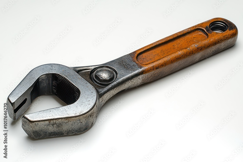 Poster wrench tool with rusty handle