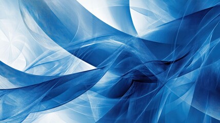 Abstract blue pattern: Dynamic, swirling blue patterns with geometric elements, creating a visually striking design.