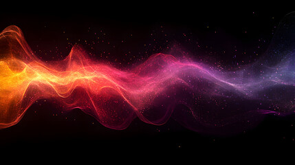 Fototapeta premium smoke, light, wave, design, art, fractal, black, color, motion, energy, lines, purple, wallpaper, blue, backdrop, texture, curve, waves, pattern, illustration, swirl, flow, flowing, shape, space