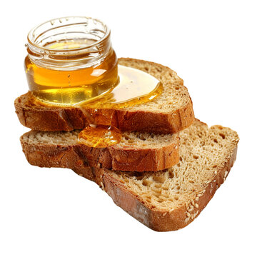 recommend clip art: Bread slice with honey clip art