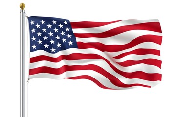 Fototapeta premium The American flag, symbolizing the United States' identity and values.
