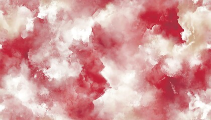 Fototapeta premium Abstract Watercolor Background with Red and White