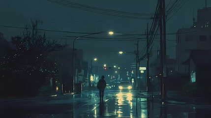 Lo-Fi music picture The background that goes well with the lo-fi music genre Generative AI	