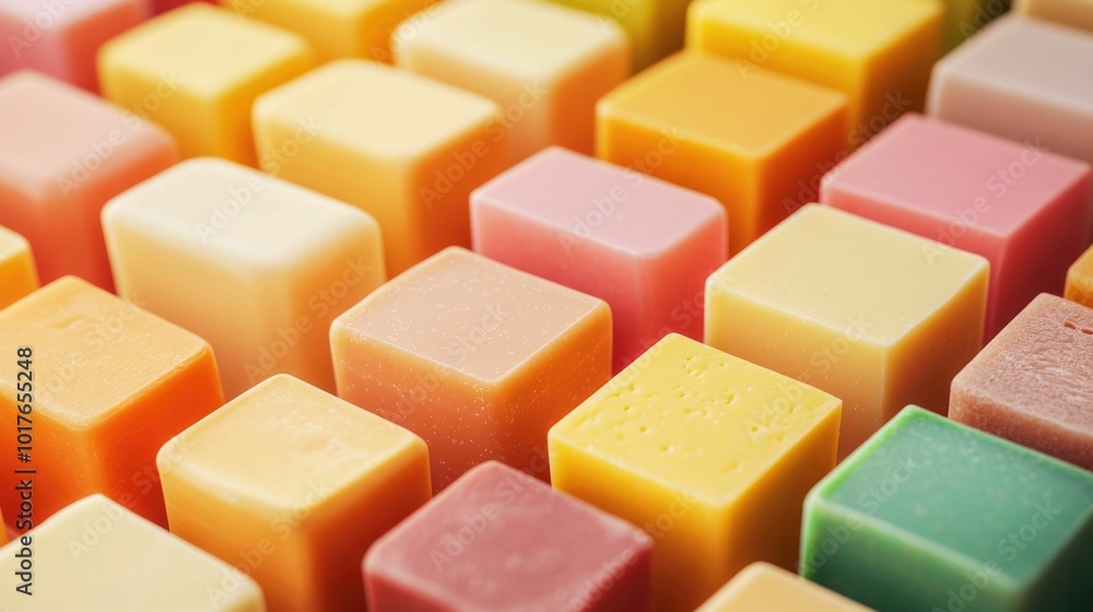 Poster vibrant 3d depicting the process of organic soap making with natural ingredients the image showcases