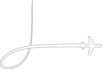 Airplane routes. Travel icon, symbol