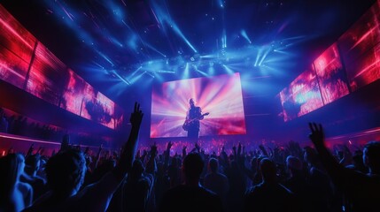 Concert with holograms Incorporating holographic technology for visual effects or even virtual performances of famous artists, this futuristic approach draws tech-savvy audiences.
