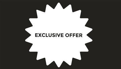 Exclusive offer web banner templates. Vector Illustration 
