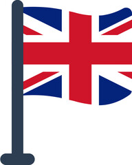 Obraz premium UNITED KINGDOM Flag Rounded