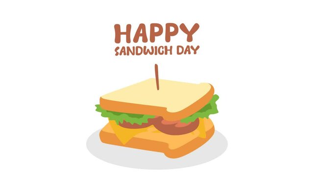happy sandwich day with delicious sandwiches