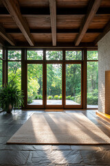 A home featuring wide porches on the front and back, ideal for relaxing with nature