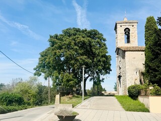 Church of San Andres in the village of sant andre salou girona.
