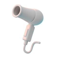 Fototapeta premium Hair Dryer Salon Barber Shop 3D Object