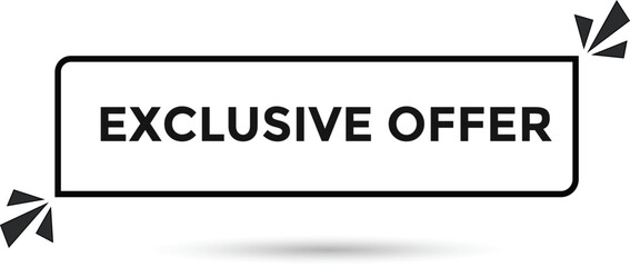 Exclusive offer web banner templates. Vector Illustration 
