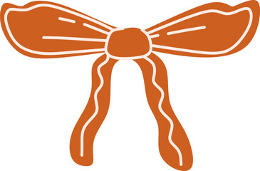 Gingerbread Ribbon Bow