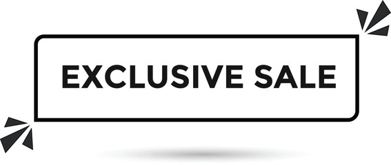 Exclusive sale web banner templates. Vector Illustration 
