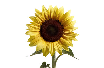 Naklejka premium Sunflower isolated on transparent png