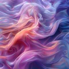 Obraz premium Flowing fabric pattern in gradient color tones