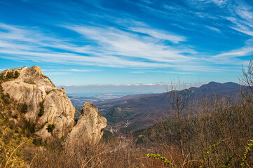sightseeing during a visit to the village of Castelmezzano, Potenza