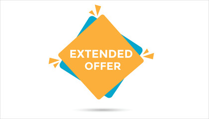 Extended offer web banner templates. Vector Illustration 
