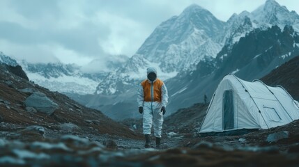 Medical worker in remote environments, adapting to challenging conditions to ensure patient care in isolated locations.