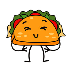 Taco Illustration Character