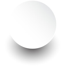 Realistic paper round shadow
