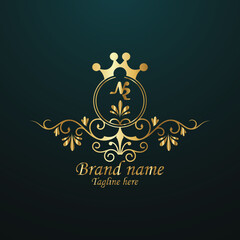 Web creative initial  latter logo design with modern business vector template. luxury new  logo design. creative isolated  monogram logo design with golden color