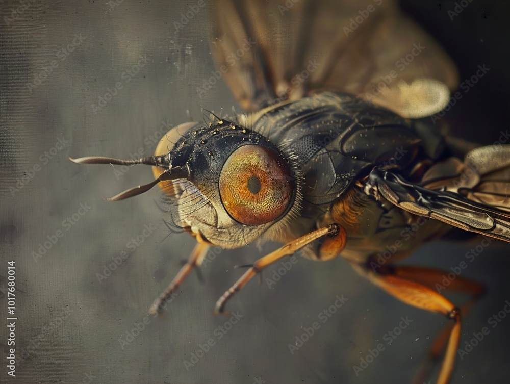 Canvas Prints Close-Up Macro Photography of a Fly's Eye