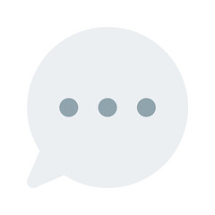 chat bubble flat icon