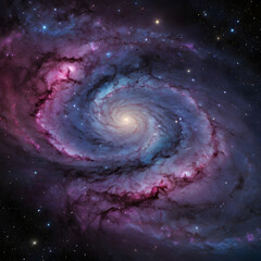 Galaxy Swirl in Deep Space