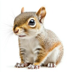 Obraz premium squirrel on isolated white background