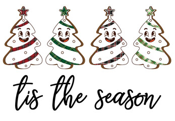 Tis the season, Christmas Lettering Graphic, Christmas Text Vector, Christmas Lettering, Christmas T-Shirt Design