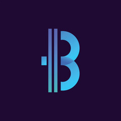 b logo design