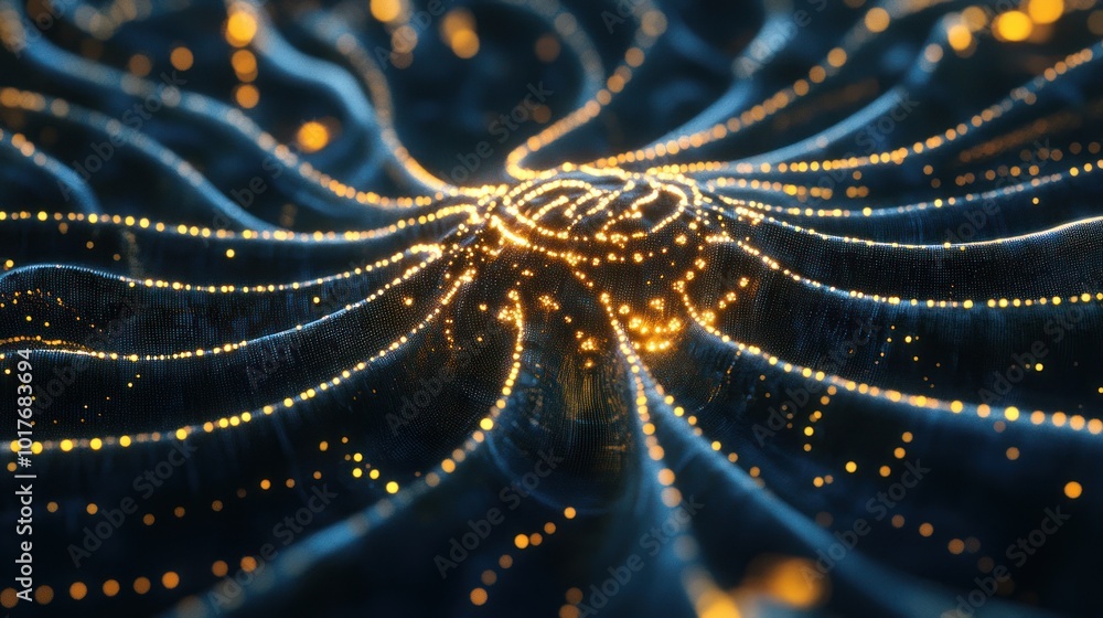 Poster quantum computing brain concept, leveraging quantum mechanics for faster, more powerful ai brain com