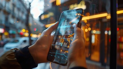 Digital Dreams Innovative Savings Tracker on Smartphone Screen