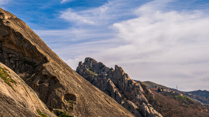 sightseeing during a visit to the village of Castelmezzano, Potenza