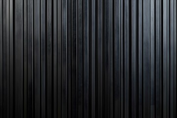 Wall made of wood. Background of wooden panels. Black vertical slats. Template from plank boards. Decor for modern interior and exterior. Architectural solutions for facades