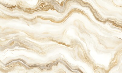 Obraz premium Abstract Marble Swirls in Beige and White