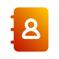 contact gradient icon