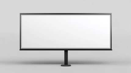 Marketing Billboard. Empty clear white billboard. Design Template.
