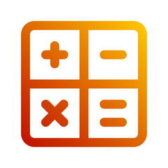 Obraz premium calculator gradient icon