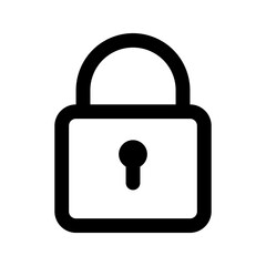 lock line icon