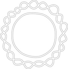 Hand drawn summer sun icon, sunshine