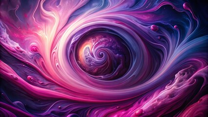 Obraz premium Abstract Swirling Nebula of Hues and Colors, Encased in a Cosmic Eye