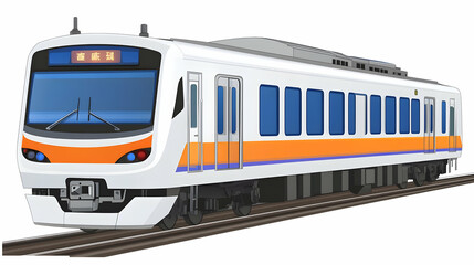 Obraz premium Japanese Train Illustration.