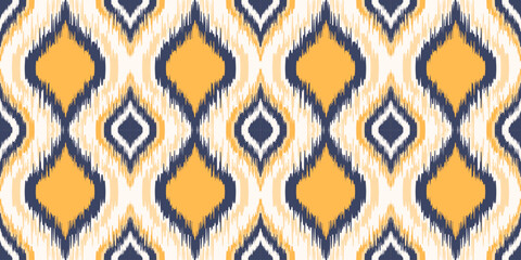 Ethnic ikat seamless pattern.beautiful pattern. folk embroidery,bohemian style,aztec geometric art print.ethnic ikat abstract art.Seamless fabric. Ikat design for fabric, carpet, wallpaper, clothing.	