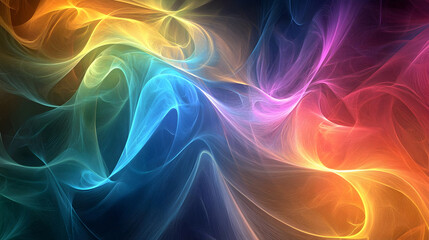 Obraz premium Abstract Colorful Swirls.