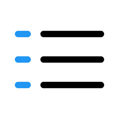 Obraz premium list line color icon